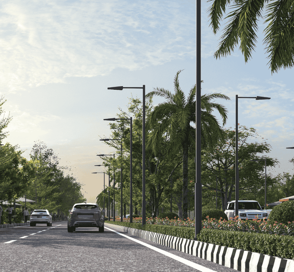 NeoCity Avenue Road with Plantation