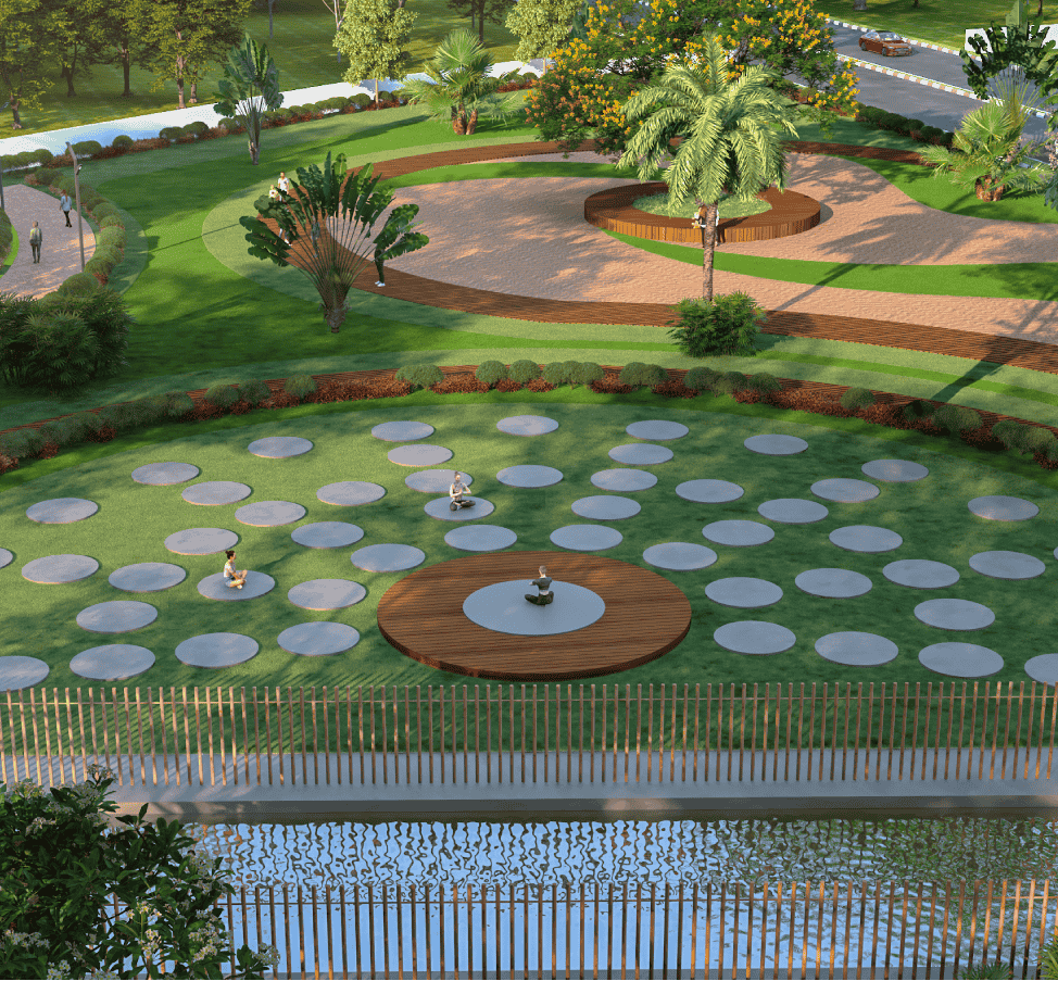 NeoCity Aerial Stepping Stone Garden